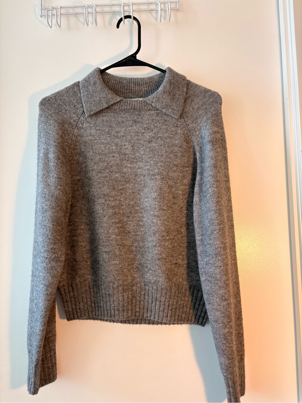 H&M Grey Collared Knit Sweater – Size S